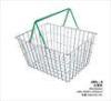 Small Retail Store Metal Shopping Basket Chrome Plating 400x300x215mm