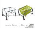 Small Basket Stand Retail Shop Equipment / Grocery Shopping Trolley Cart