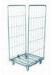 Movable Retail Shop Equipment Steel Wire Mesh Storage Cage With Wheels