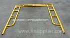 Yellow Coated Low Carbon Walk Through Scaffolding Frames American Design 5x5