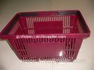 Stackable Large Grocery Plastic Shopping Basket With Double Handles