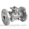 SCS13 / SCS14 JIS 10K 3PC SS Flanged Ball Valve With ISO5211 Mounting Pad