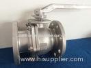 10K JIS SS Flanged Ball Valve SCS13 / SCS14 2-PC TYPE Manual Industrial Ball Valves