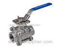 WCB / CF8M / CF8 Industrial ISO 5211 Ball Valve / ANSI Full Port SS Ball Valves