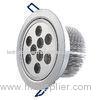 High Efficiency 2 pin 9W Round LED Downlight 600-620lm For Offices