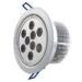 High Efficiency 2 pin 9W Round LED Downlight 600-620lm For Offices
