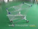 180L zinc plated with clear powder coating Supermarket Shopping Carts / Shopping Trolley without bab
