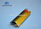 Polishing Gold Industrial Aluminium Profile For Building With Cutting