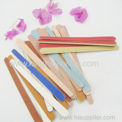 colourful wood nail file emery boards disposable nail file manufacture