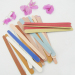 colourful wood nail file emery boards disposable nail file manufacture