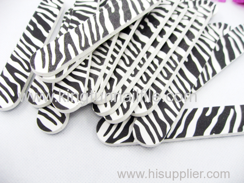 zebra nail file printed nail file 180/180 manufacture