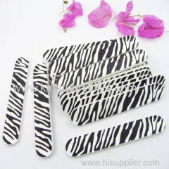 zebra nail file printed nail file 180/180 manufacture