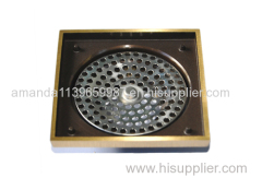 Deodorization style Bathroom Strainer 100*100mm brass Floor Drain manufacturer good performance