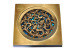 Hot sale 100*100mm 4 inch copper shower drain manufacturer Deodorization style can be customized