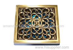 Deodorization style Bathroom Strainer 100*100mm brass Floor Drain manufacturer good performance