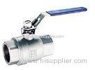 Industrial DIN M3 2PC Stainless Steel Screwed Ball Valve / Manual Stainless Ball Valves