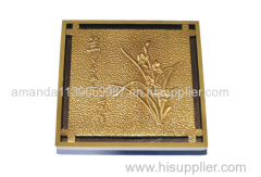 Hot sale 100*100mm 4 inch copper shower drain manufacturer Deodorization style can be customized