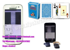 2015 Newest White Samsung S4 Mobile Phone Poker Cheat Device Marked Playing Cards Analyzer