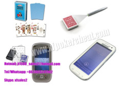 2015 Newest White Samsung S4 Mobile Phone Poker Cheat Device Marked Playing Cards Analyzer