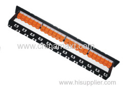 CAT6A UTP 24Port Patch Panel with shutter