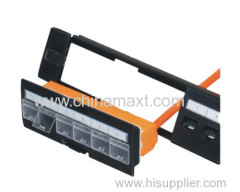 CAT6A UTP 24Port Patch Panel with shutter