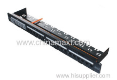 CAT6A UTP 24Port Patch Panel with shutter
