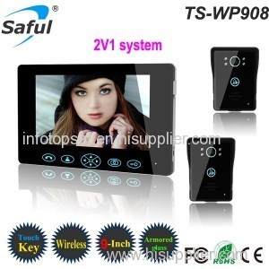 Saful TS-WP908 2V1 2.4GHz Digital 9 inch Wireless Video Door Phone