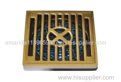 Deodorization style Bathroom Strainer 100*100mm brass Floor Drain manufacturer good performance