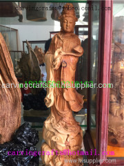 Chinese traditional carved crafts eaglewood -Avalokitesvara