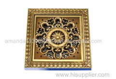 Deodorization style Bathroom Strainer 100*100mm brass Floor Drain manufacturer good performance