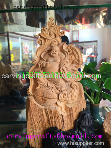 The Africa carved works-eaglewood-Maitreya-1