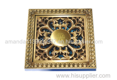 Deodorization style Bathroom Strainer 100*100mm brass Floor Drainer