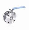 Wafer Type Stainless Steel Italian Ball Valve Full Port Flanged End PN16 Ball Valve