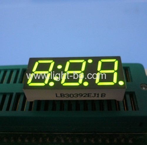 Triple digit 0.39 ( 10mm) common anode ultra white 7 segment led display for Instrument Panel