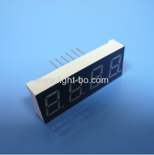 Super bright red common anode 0.4" 4 digit 7 segment led display for process indicator