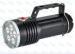 Black Handheld Cave Diving Lights Rechargeable CREE LED Flashlight