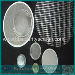 Stainless Steel Wire Mesh Filter Disc