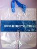 FrostedPlastic Bags / Soft Loop Handle Bag with Logo Printed