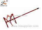 OEM Red Round Bar Steel Hand Paint Mixer Stirrer For Construction Field