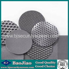 Stainless Steel Wire Mesh Round Filter Disc