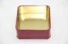 Fashion OEM Empty Holiday Cookie Tin Boxes Packaging Golden Varnished Inside