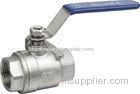 Threaded End Stainless Steel Ball Valve Wcb / 304 / 316 1000wog 1/4 - 4 Inch