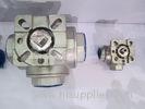 3 Way Stainless steel threaded ball valve with Direct Mounting pad 1000PSI Reduce bore