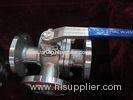 T / L- Type Stainless steel 3 Way Ball Valves Flange end 1000WOG With ISO Mounting pad