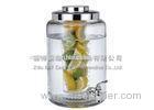 Large Glass Beverage Dispenser with Infuser / glass iced tea dispenser for home