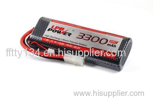 LPB 3300MAH 7.4V 30C round hardcase