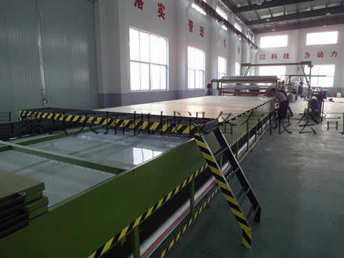 FRP carriage plate production line