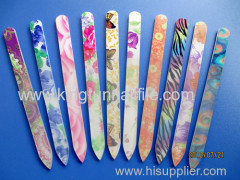 colourful crystal glass nail file manufacture