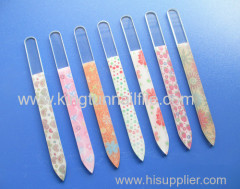 colourful crystal glass nail file manufacture