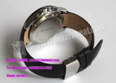 Black Leather Strap Wrist Watch Spy Camera Poker Scanner For Side - Marks Playing Cards